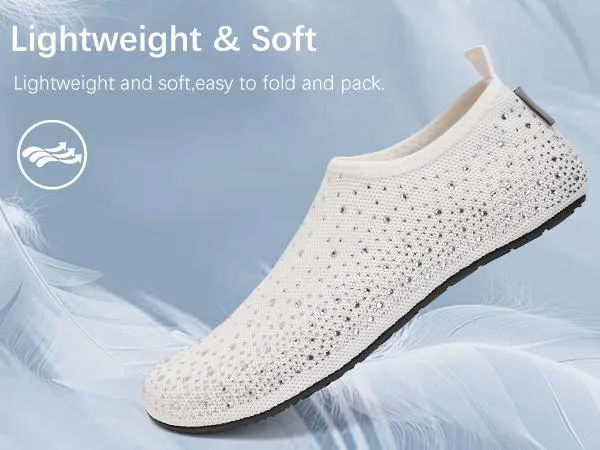 WateLves Womens Barefoot Water Shoes Travel House Slippers for Indoor and Outdoor Aqua Socks for Beach Swim Surf Yoga Dancing Camping Ideal Thanksgiving Christmas Gift