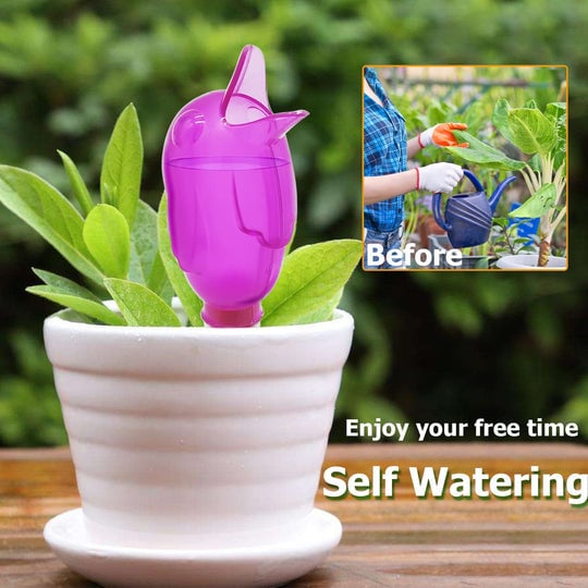 🐦Self Spike Planter Drip Watering Bird