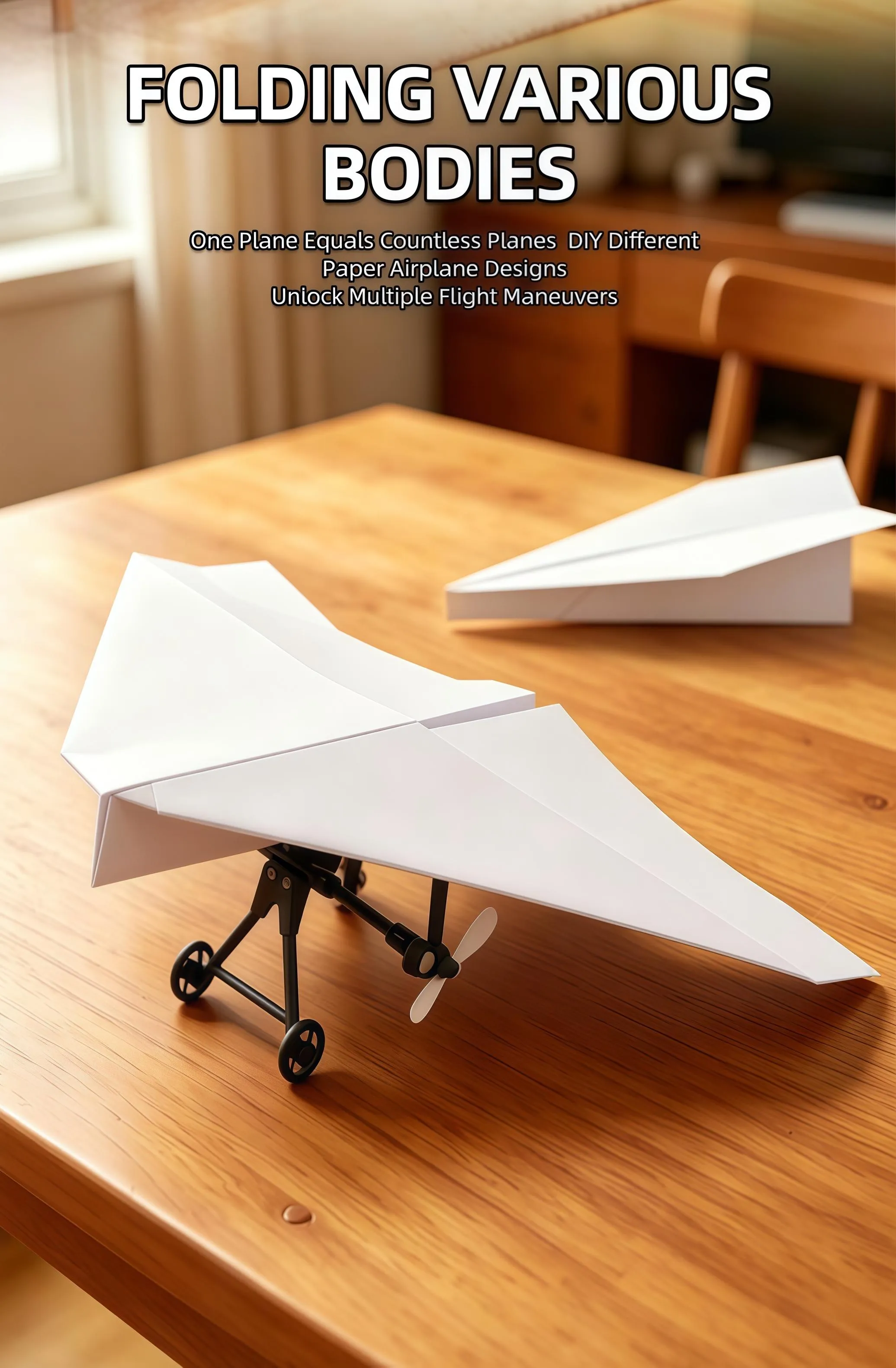 RC paper airplane kit supports countless paper airplane designs and experiments