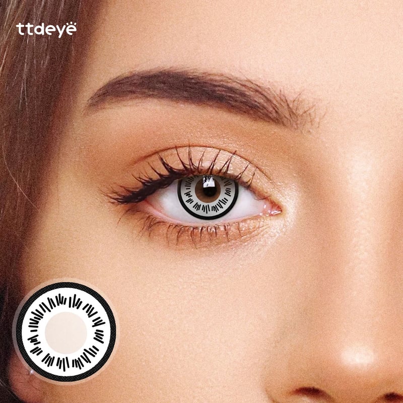 TTDeye Hinata Byakugan White Colored Contact Lenses