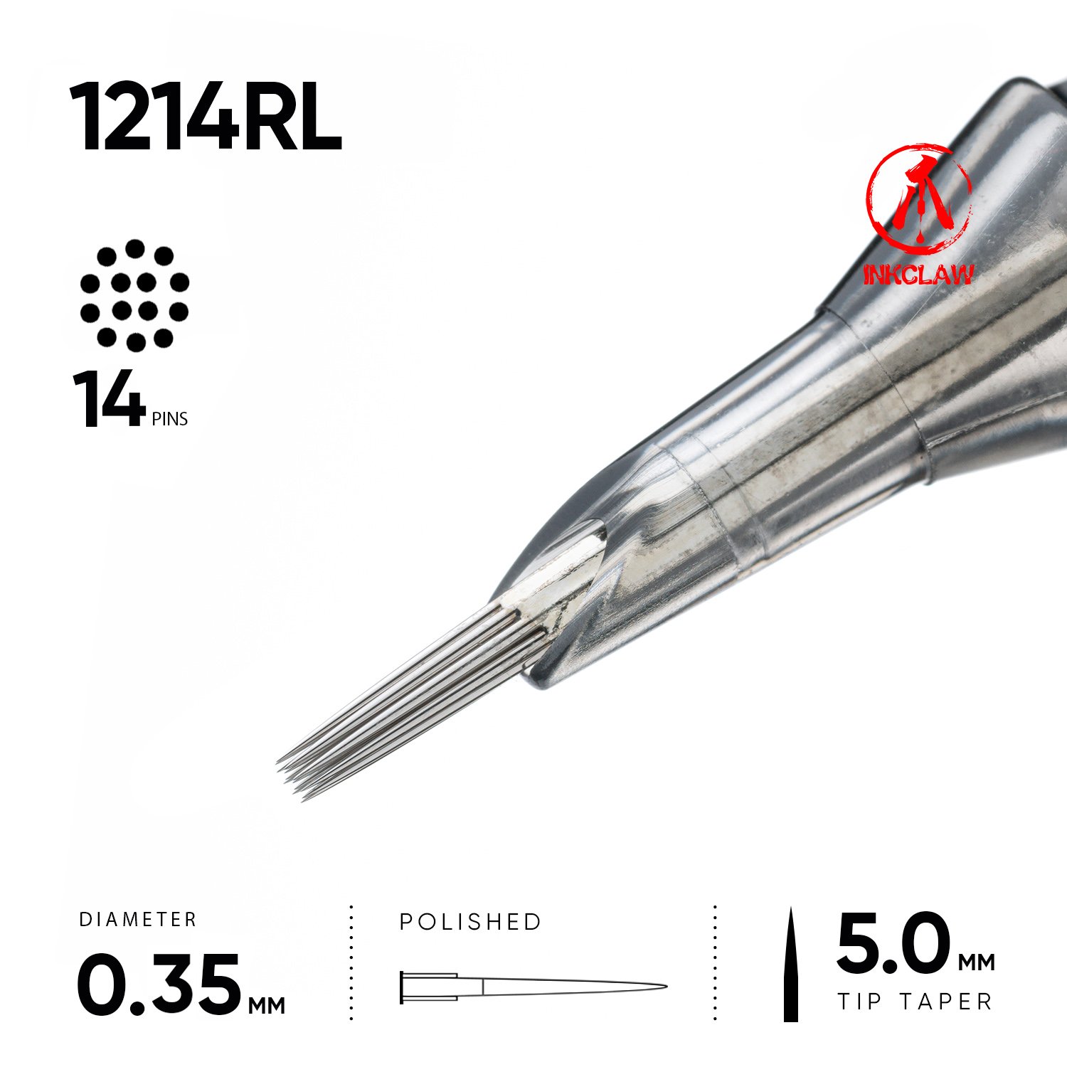 Inkclaw 14 Round Liner Tattoo Needles 14RL Tattoo Needle Cartridges