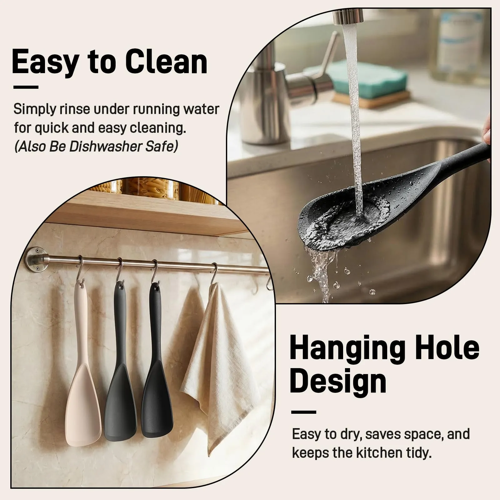 Dishwasher Safe and Hanging Storage