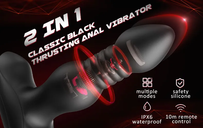 hale 3 thrusting 10 vibrations anal plug with remote controller Cómo usar plugs anales: guía práctica, segura y para principiantes main image 1