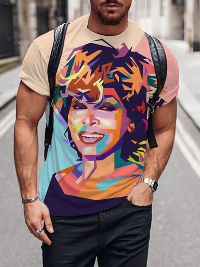 Vintage King Of Rock Roll Print Sweatshirt