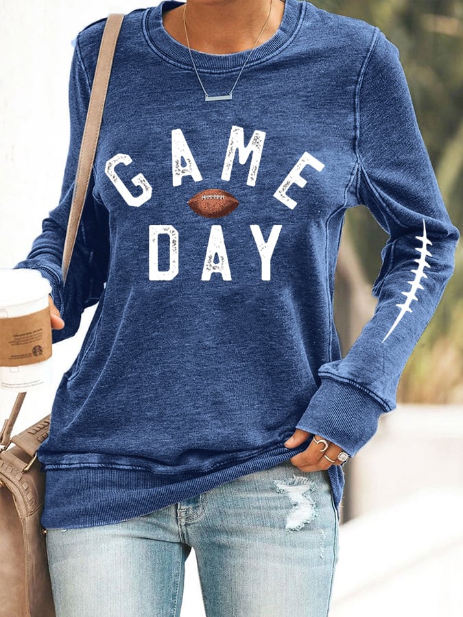 Women's Gameday Football Lover Casual Sweatshirt